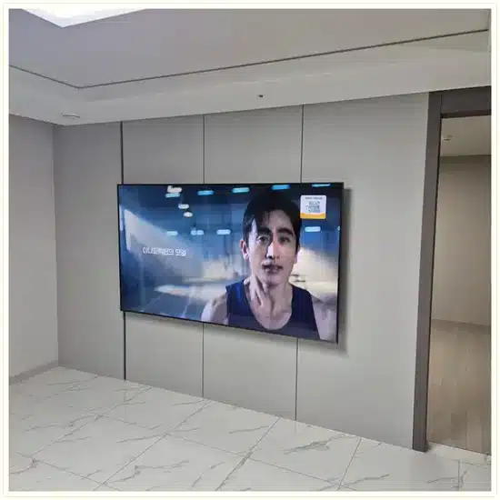 송도자이풍경채그라노블 벽걸이TV 설치 상담 참고 이미지 첫 번째